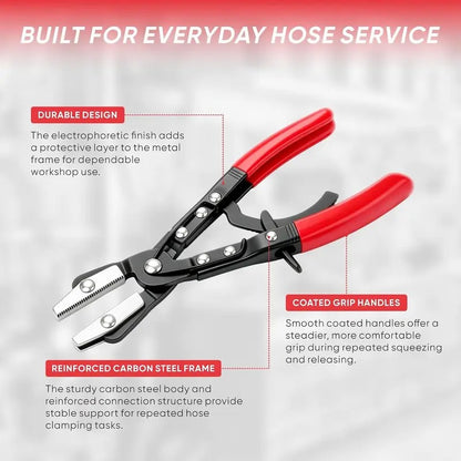 Upgrade Ratchet Hose Pinch Off Pliers - Tool Upgrade with Metal Jaws, Locking Clamp - Multi-Size 8in/10in/12in Hand Tools for Automotive Users’ Radiator, Coolant Lines